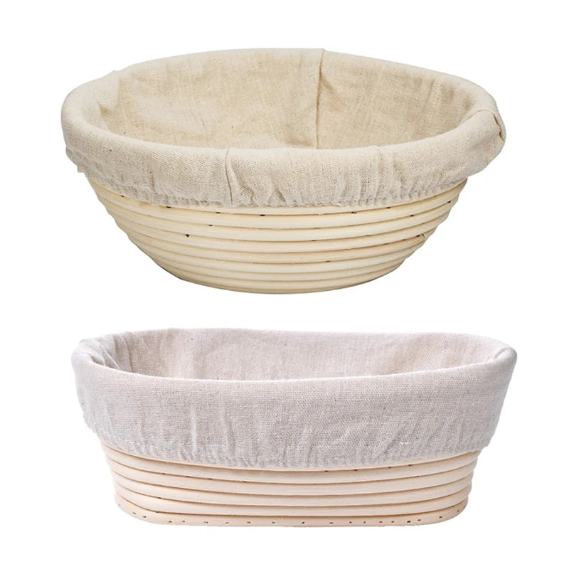 Sourdough Banneton Set, Rattan Proofing Basket Kit