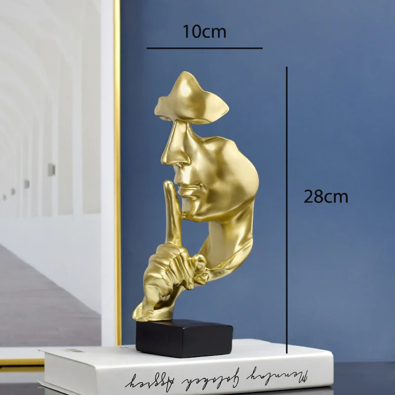 Silence Is Gold Thinker Statue product photo 7