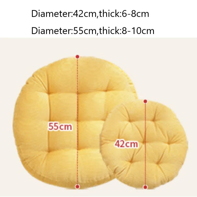 Tufted Corduroy Floor Cushion, Round Floor Pillow Seat