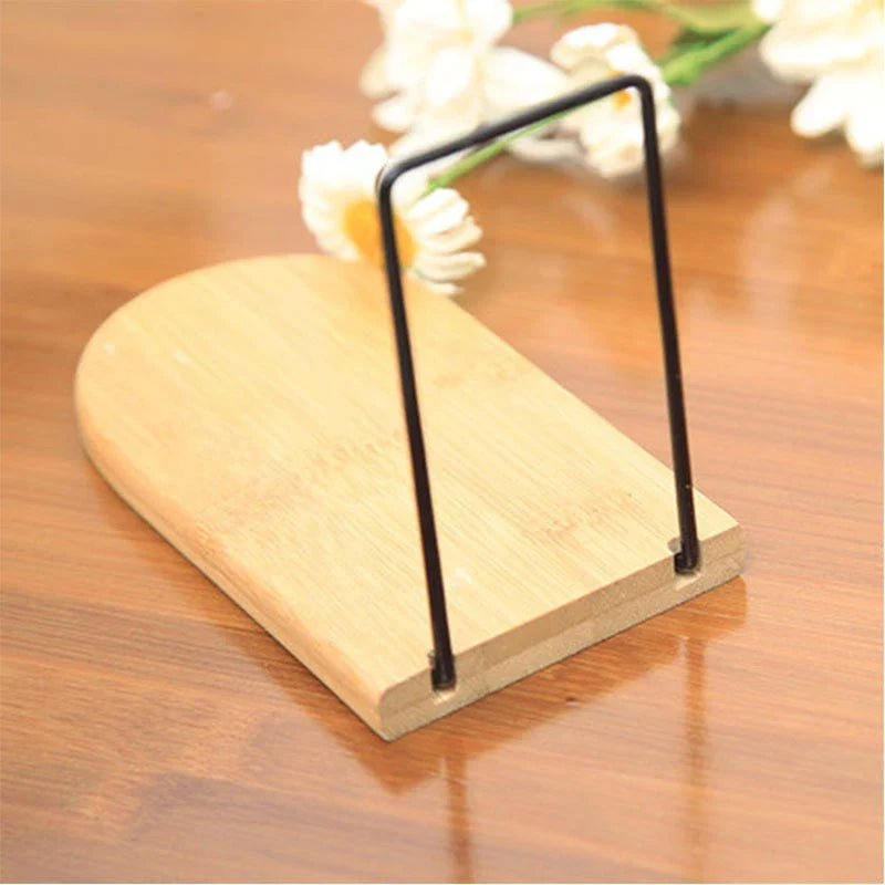 Bamboo Book Stand Bookends product photo 6
