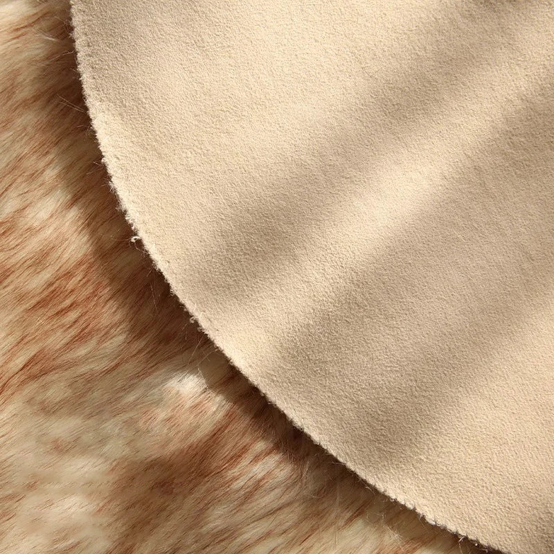 Faux Sheepskin Rug, Fluffy Plush Accent Rug