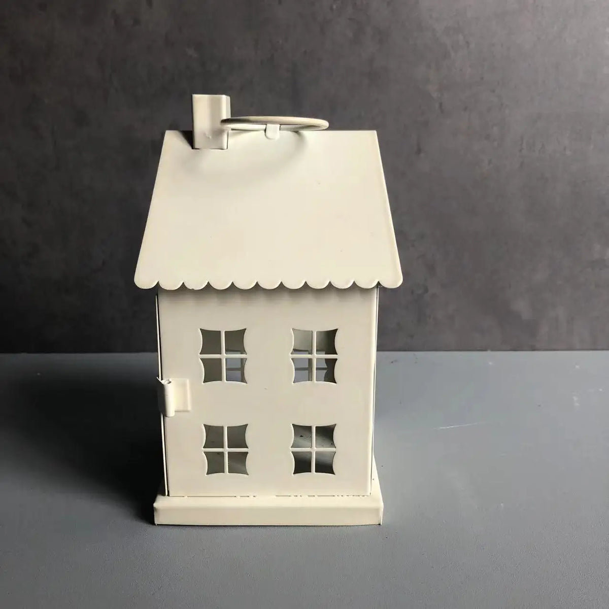 Metal Cottage Candle Holder, Tealight House Lantern