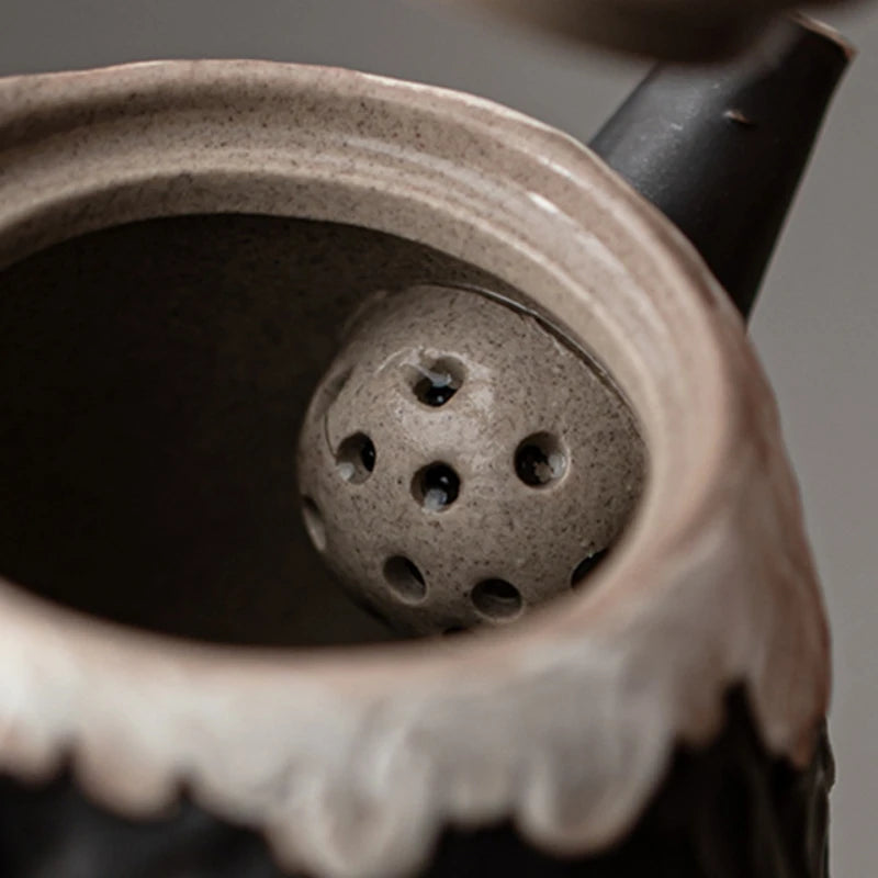 Wabi Sabi Teapot, Handmade Ceramic Tea Pot (160ml)
