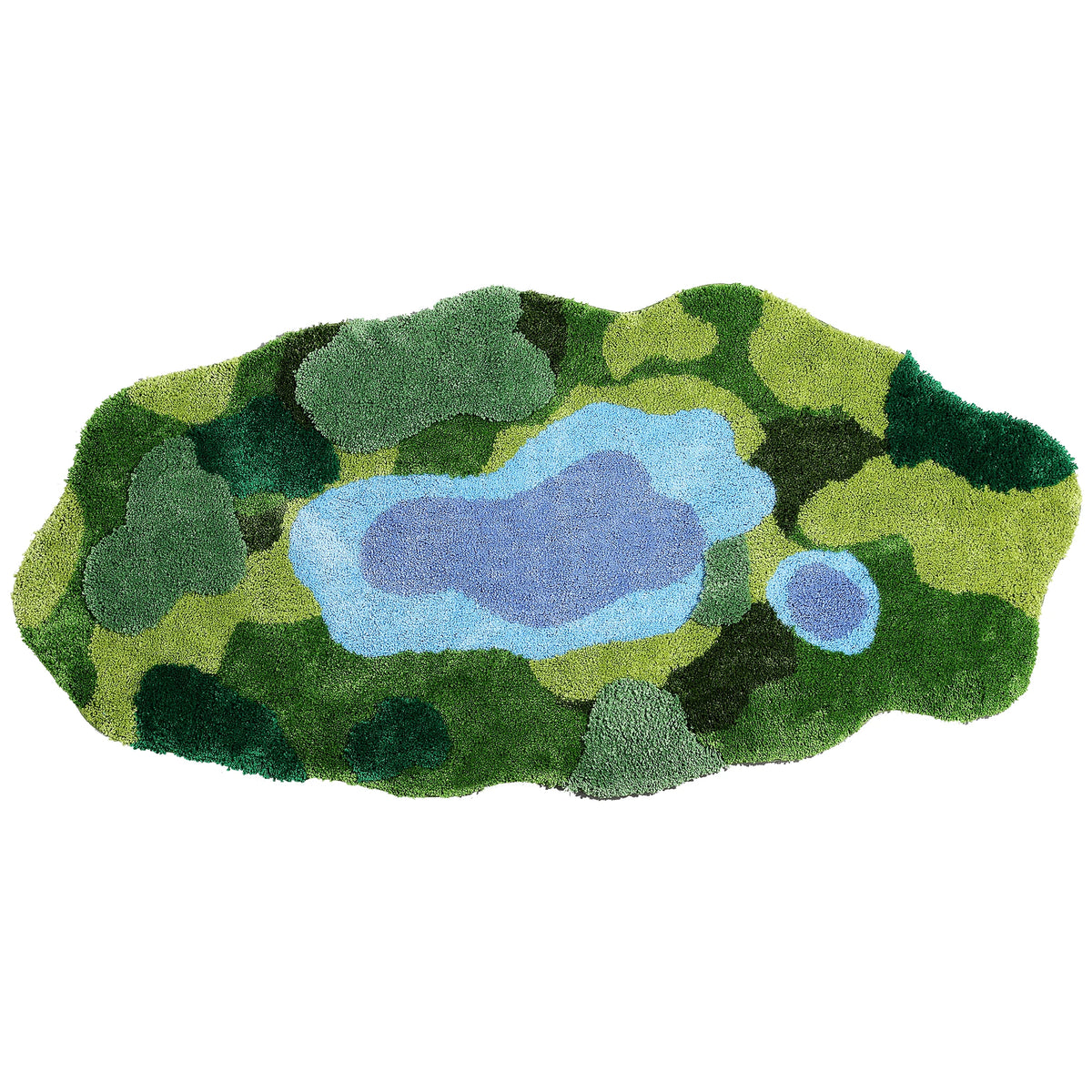Moss Rug, Handmade Tufted Forest Floor Rug