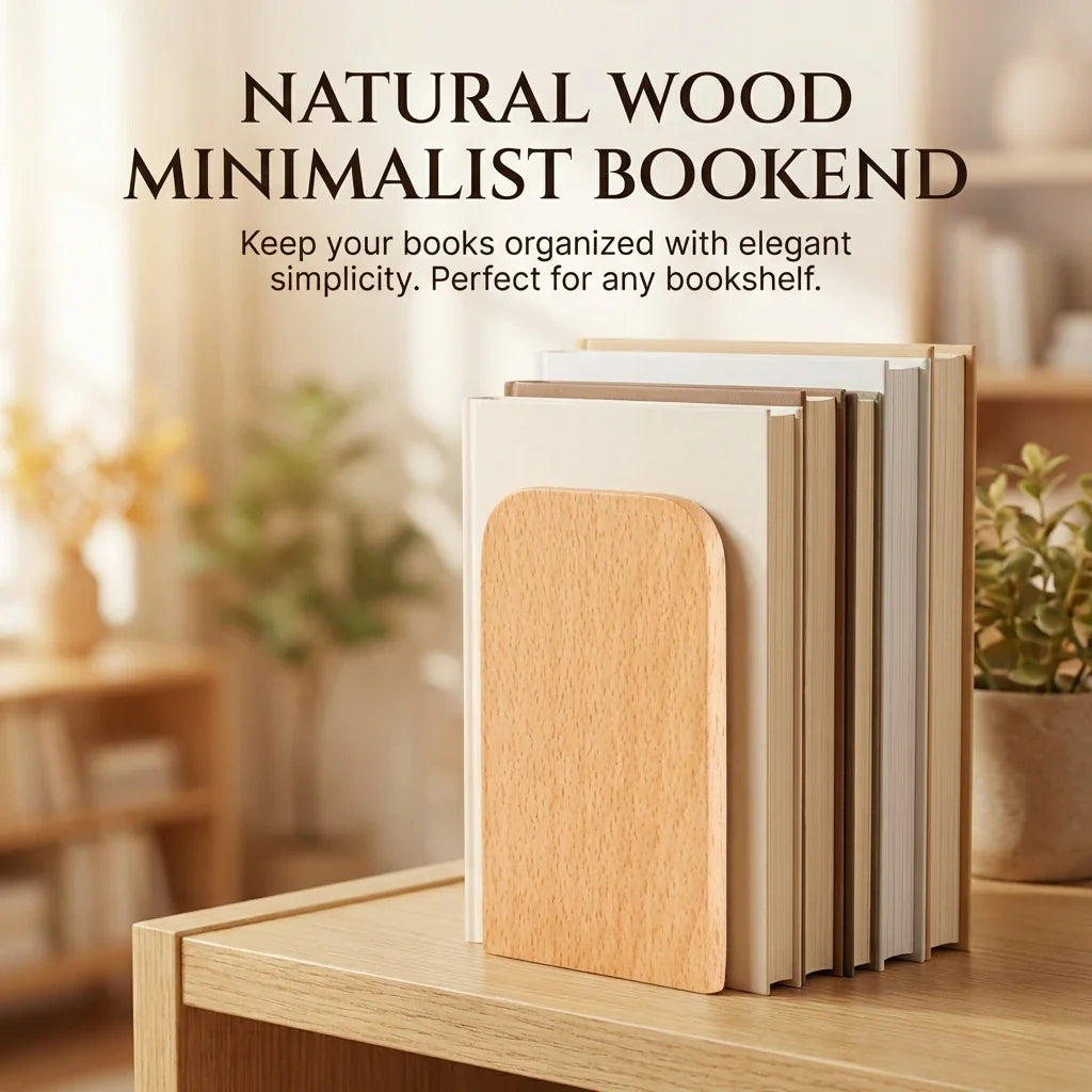 Black Walnut Solid Wood Bookends product photo 4