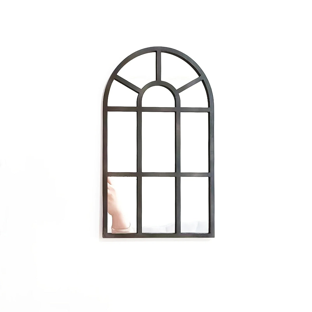 Arched Windowpane Wall Mirror product photo 5