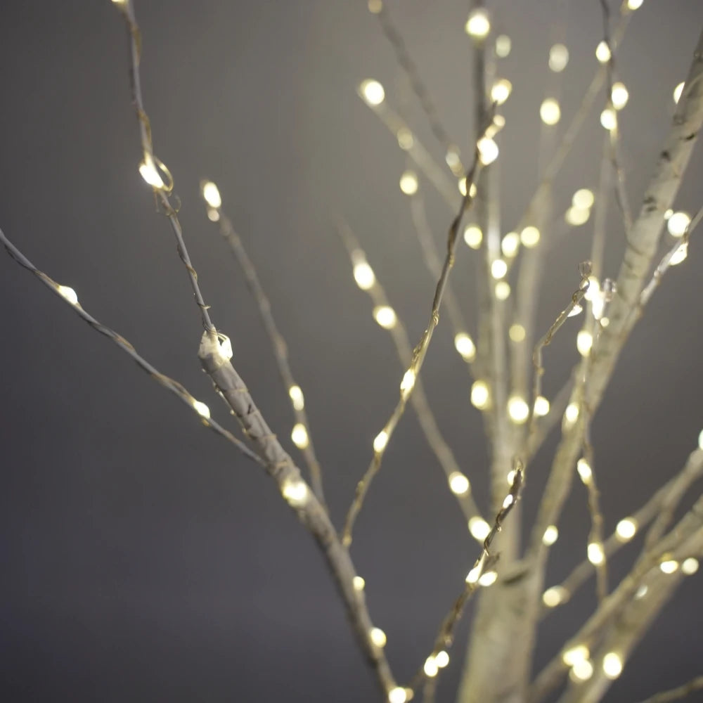 Lighted Birch Tree, 144 LED Warm White Tabletop Tree Light