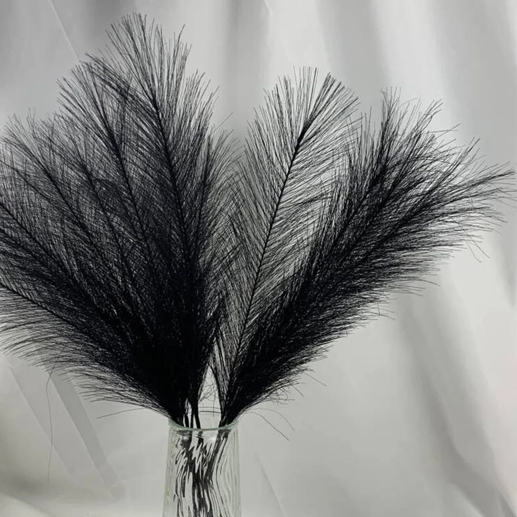 Black Faux Pampas Grass, 7 Pcs product photo 3
