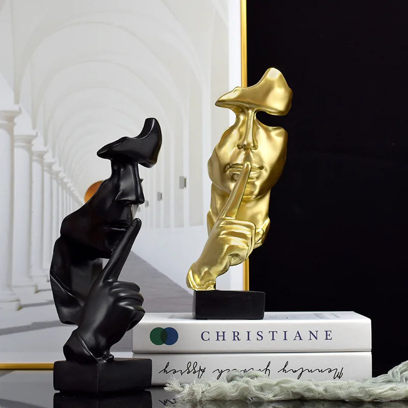 Silence Is Gold Thinker Statue product photo 2