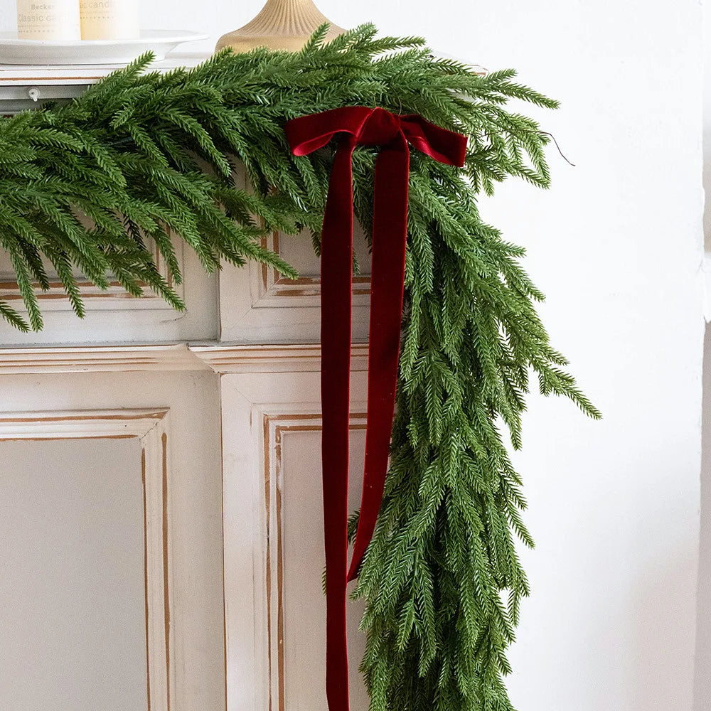 Norfolk Pine Garland, Real-Touch Faux Christmas Garland