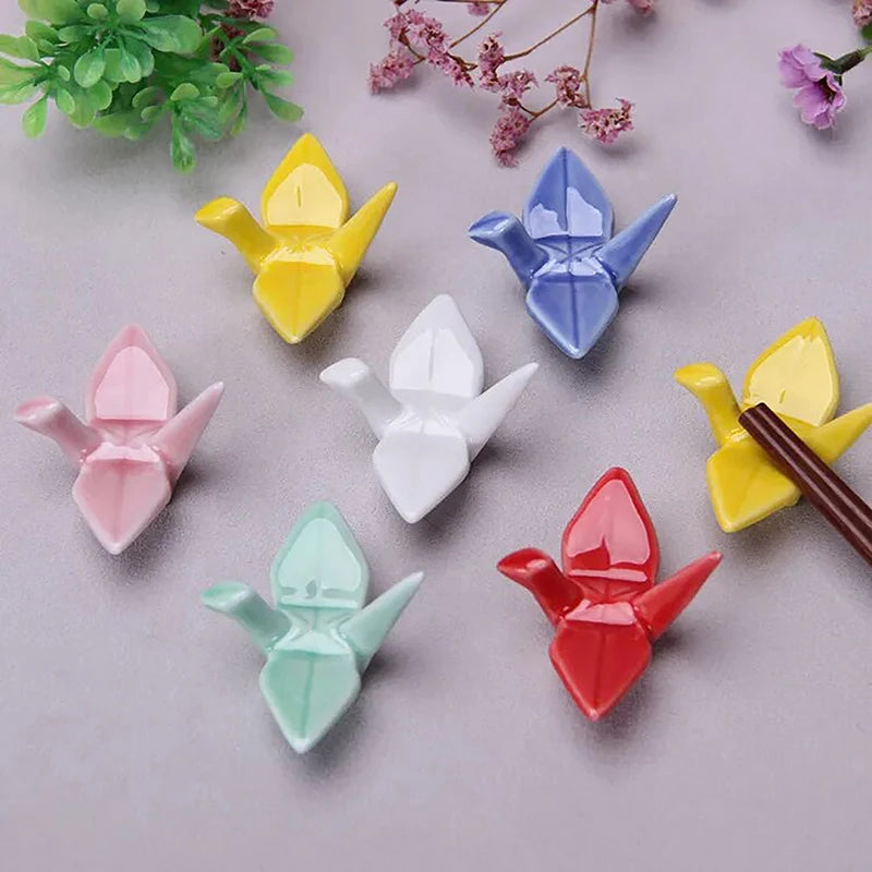 Ceramic Paper Crane Chopstick Rest product photo 5