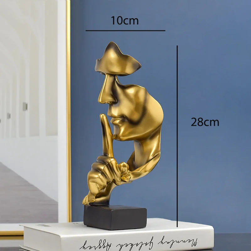 Silence Is Gold Thinker Statue product photo 6