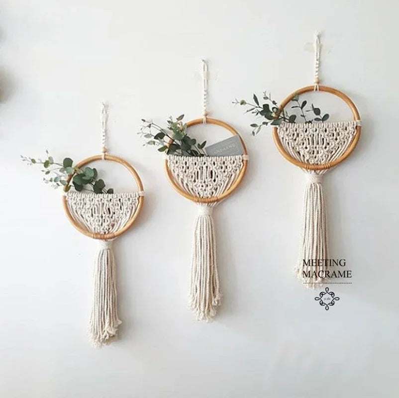 Round Nordic Macrame Wall Hanging product photo 1