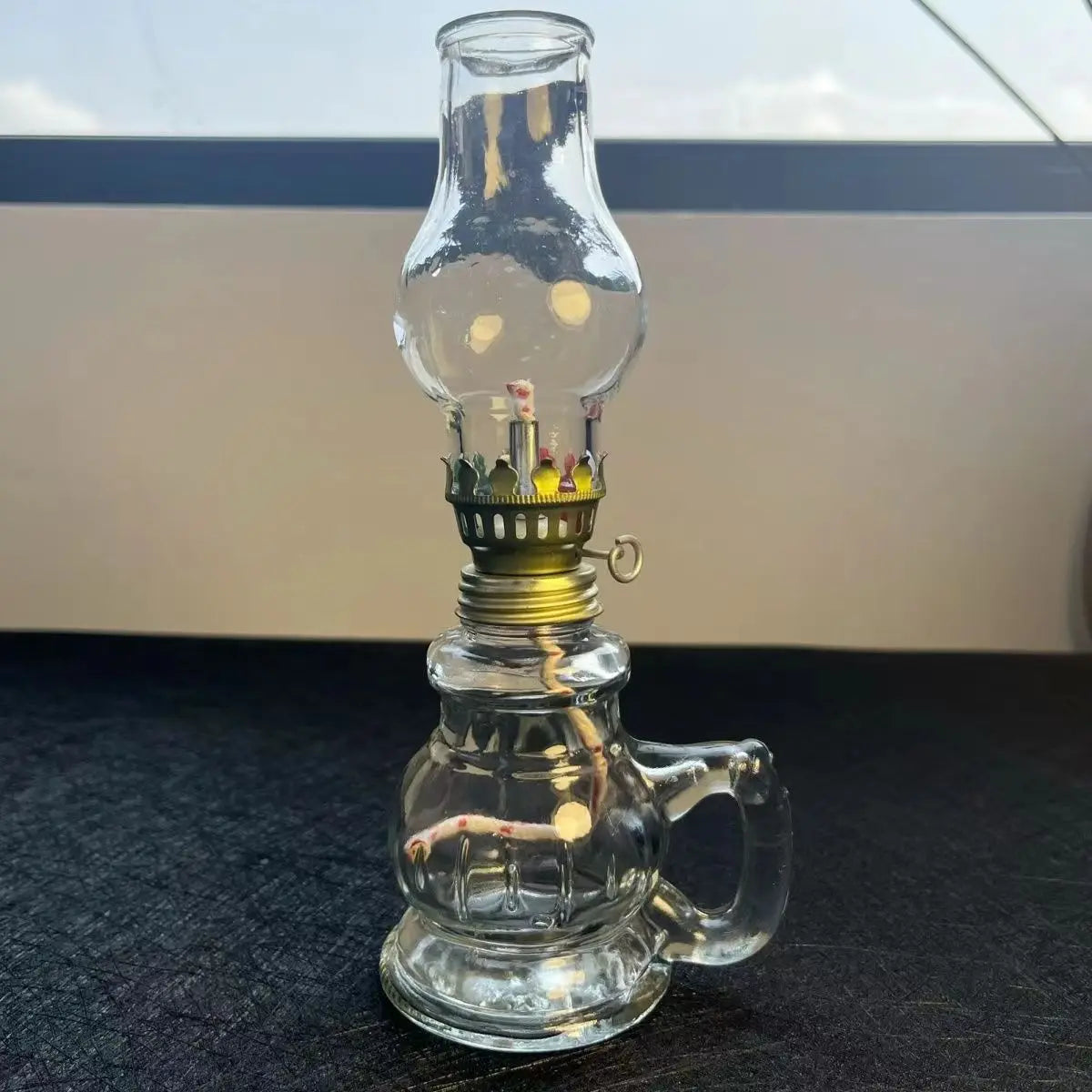 Vintage Glass Oil Lamp Lantern product photo 2