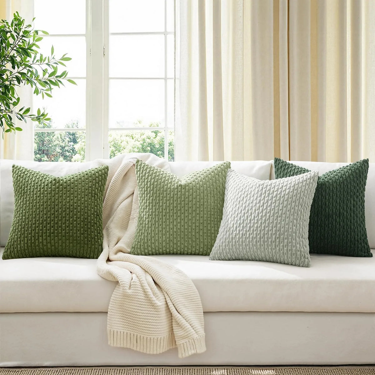 Striped Corduroy Pillow Cover product photo 6