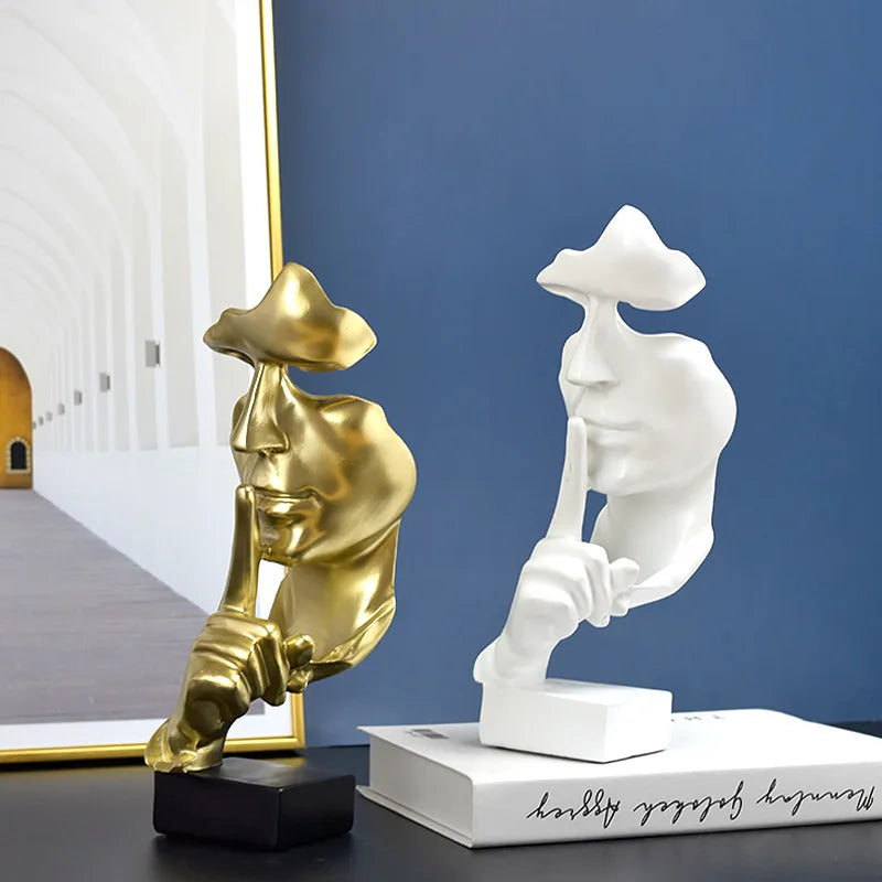 Silence Is Gold Thinker Statue product photo 1