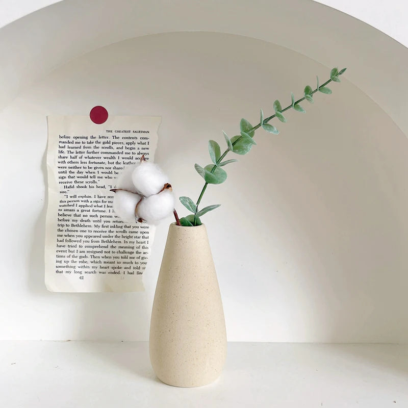 Matte White Ceramic Vase product photo 3