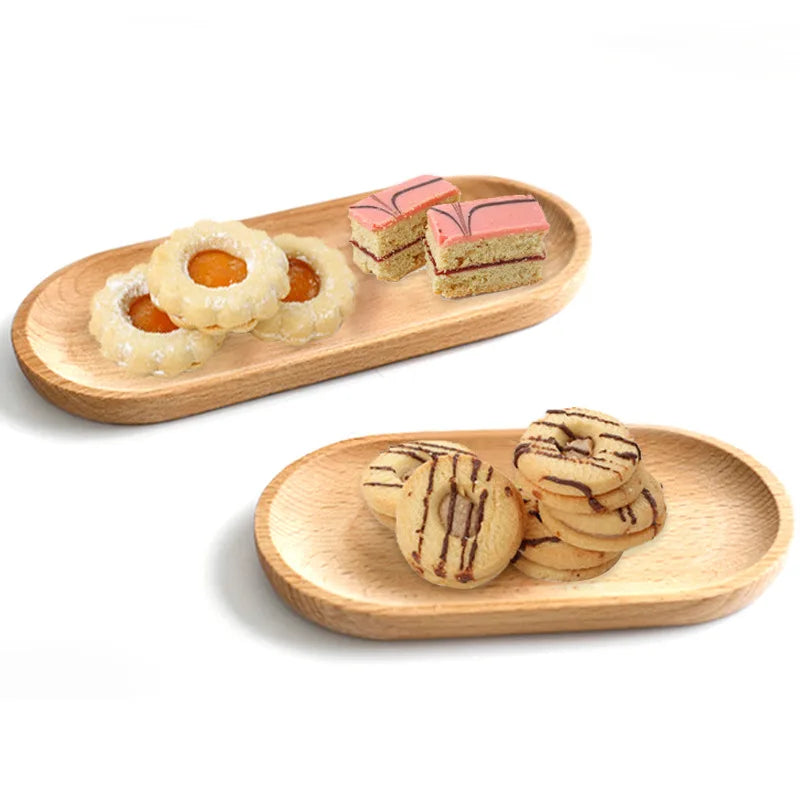 Walnut Wood Serving Plate Tray product photo 6