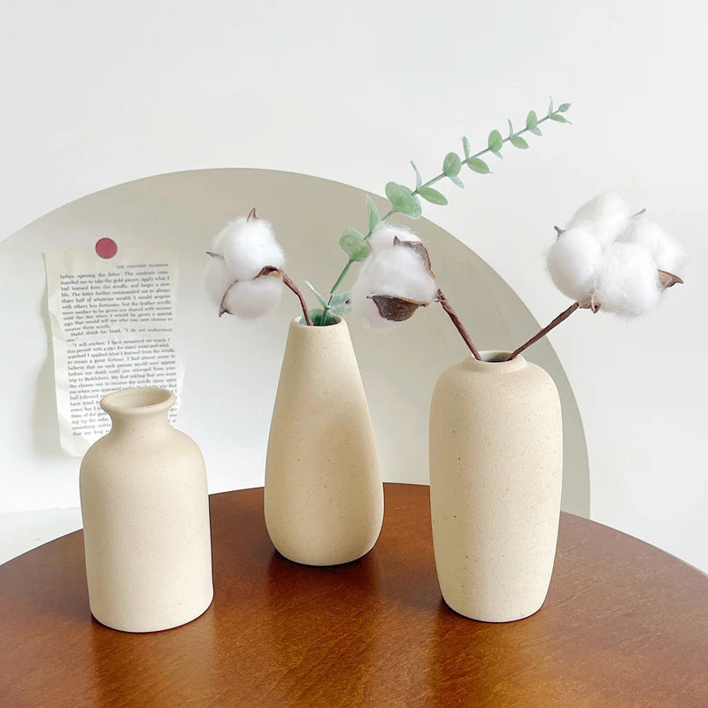 Matte White Ceramic Vase product photo 2