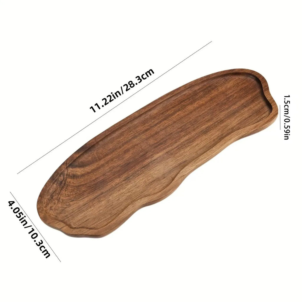 Acacia Wood Tray, Bathroom Vanity & Candle Tray