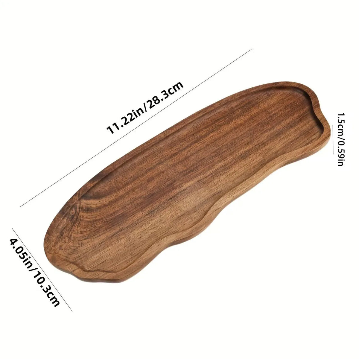 Acacia Wood Tray, Bathroom Vanity & Candle Tray