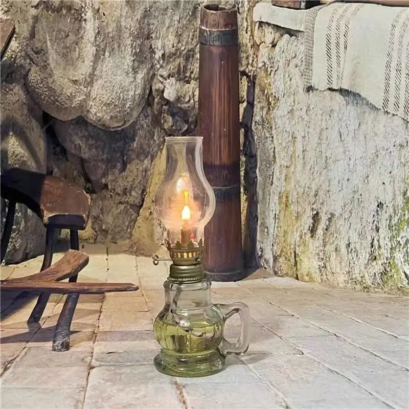 Vintage Glass Oil Lamp Lantern product photo 5