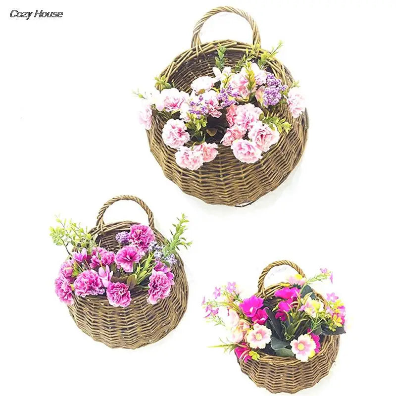 Rattan Wall Hanging Flower Basket product photo 5
