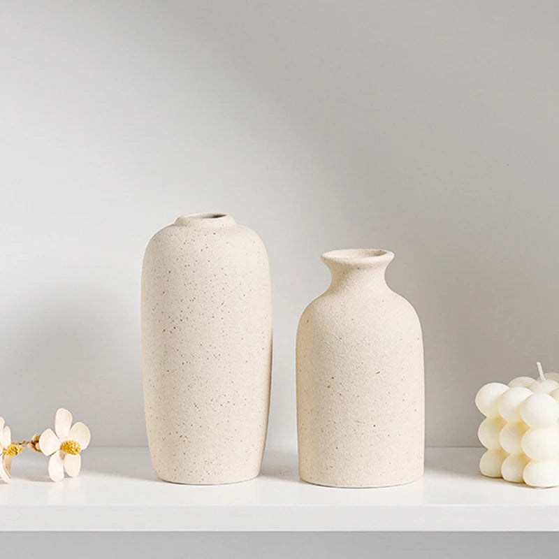Matte White Ceramic Vase product photo 1