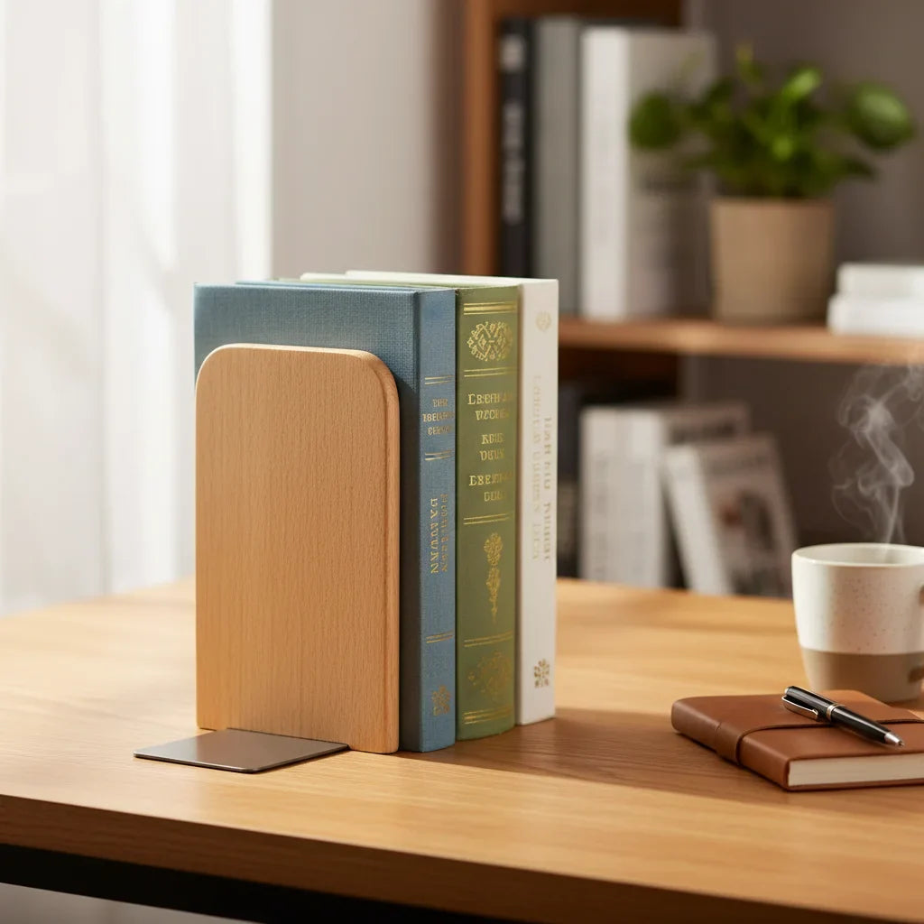 Black Walnut Solid Wood Bookends product photo 2