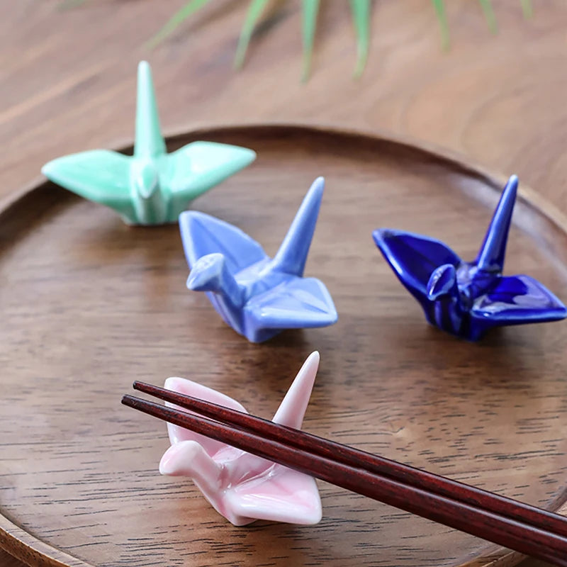 Ceramic Paper Crane Chopstick Rest product photo 2