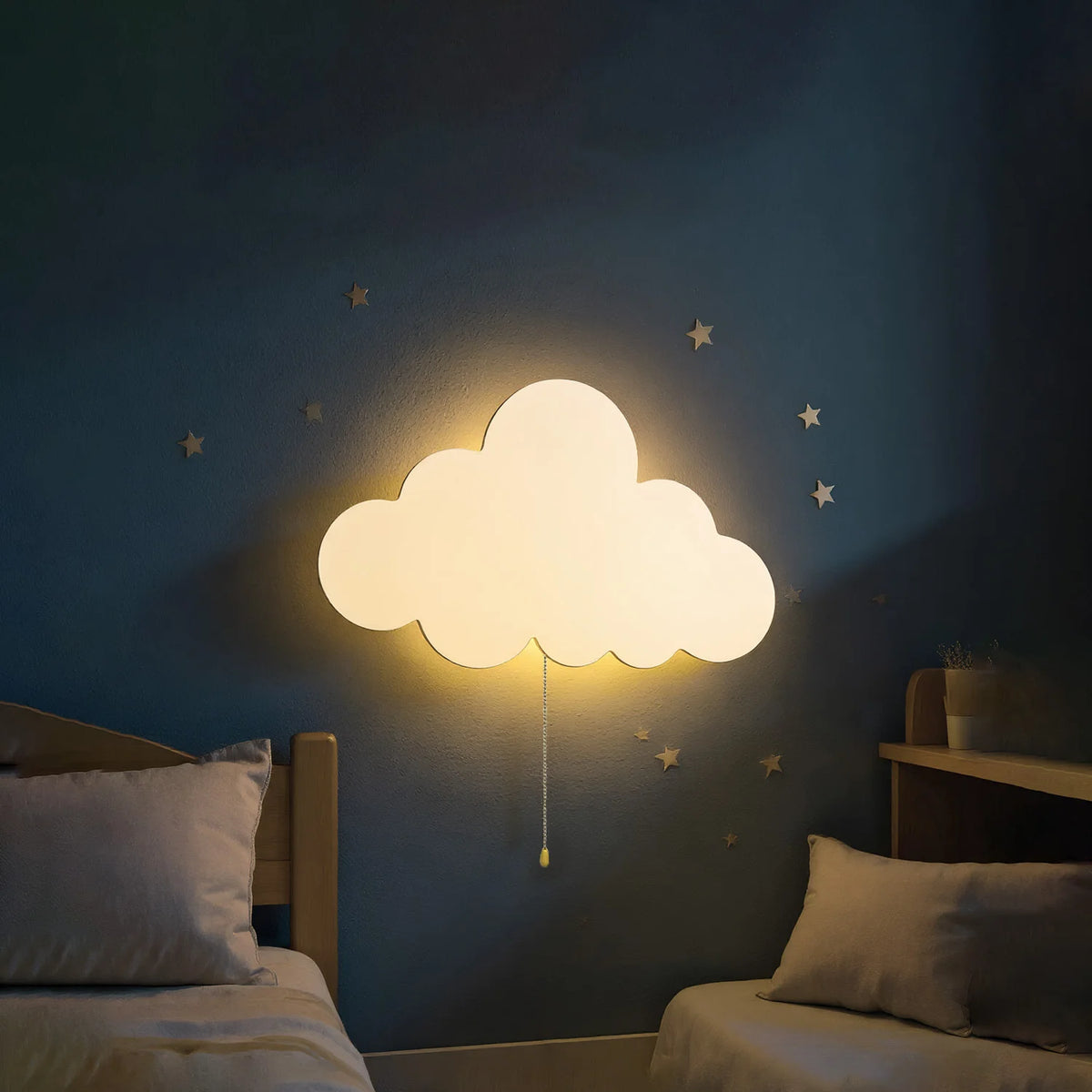 Floating Cloud Wall Light, Battery Night Lamp