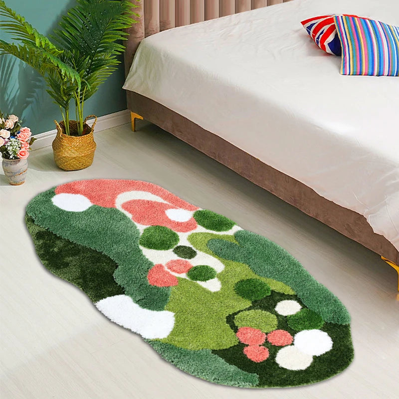 Moss Rug, Handmade Tufted Forest Floor Rug