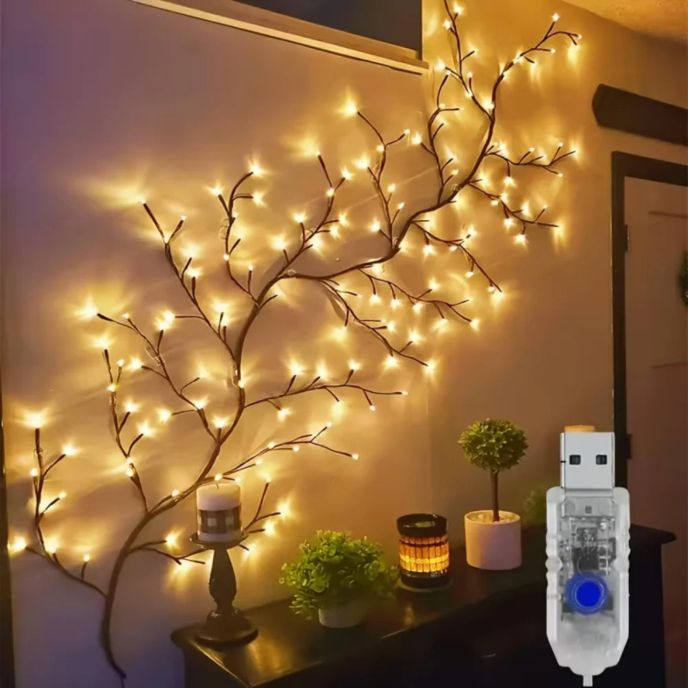 Willow Vine Light, USB LED Branch Garland
