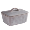 Speckled ceramic butter dish