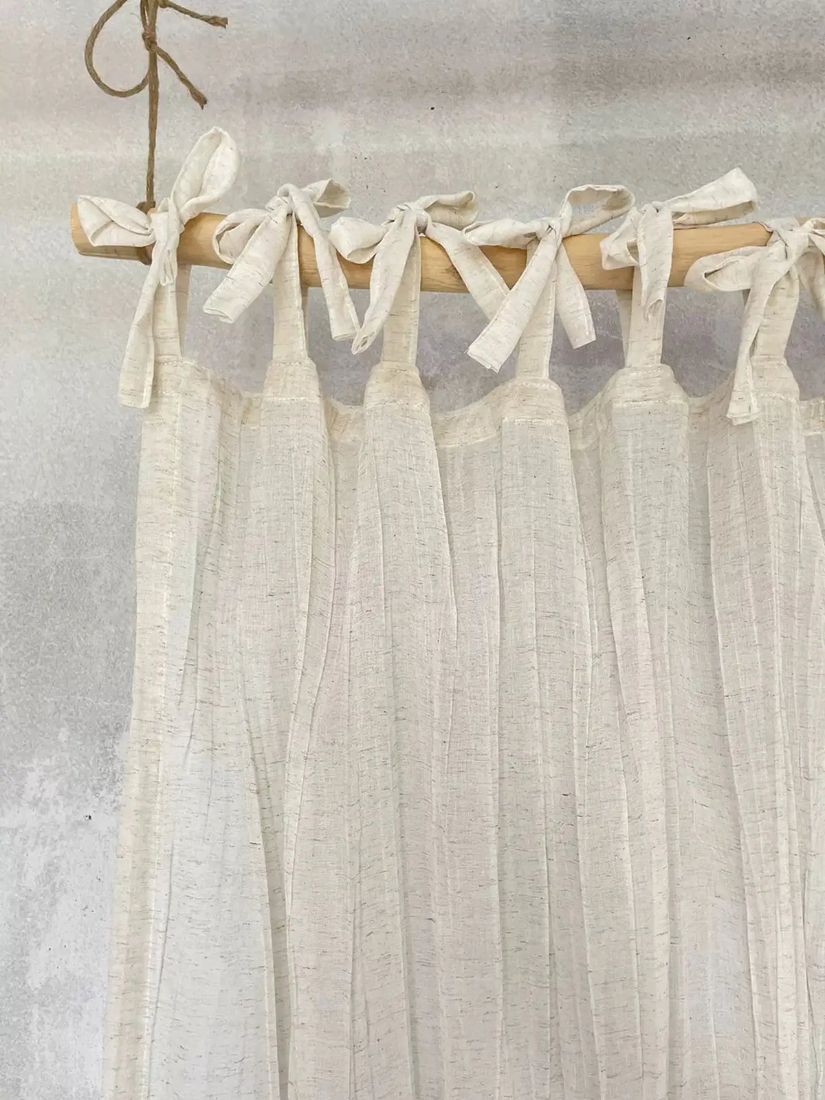 Wrinkled Linen Tab Top Curtain product photo 1