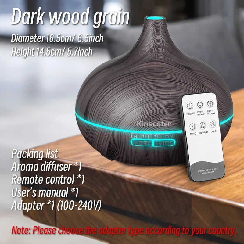 500ml Wood Grain Aroma Diffuser product photo 8