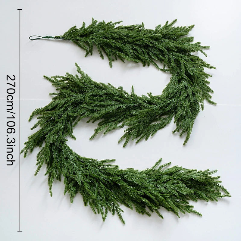 Norfolk Pine Garland, Real-Touch Faux Christmas Garland
