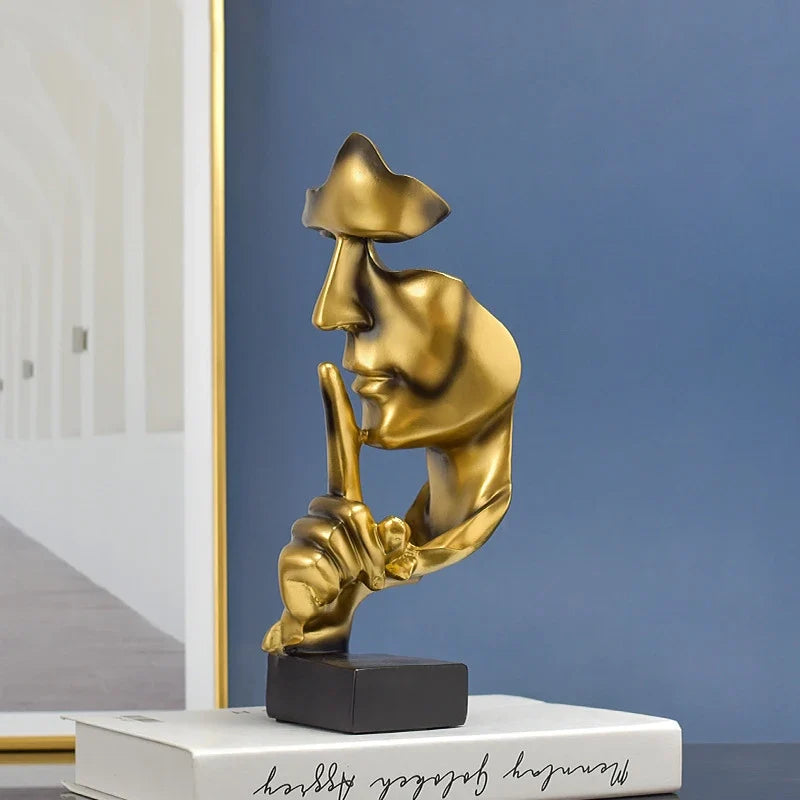 Silence Is Gold Thinker Statue product photo 4