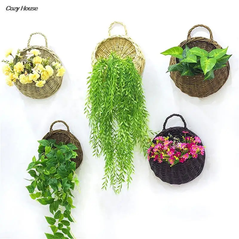Rattan Wall Hanging Flower Basket product photo 1