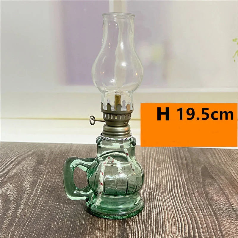 Vintage Glass Oil Lamp Lantern product photo 6