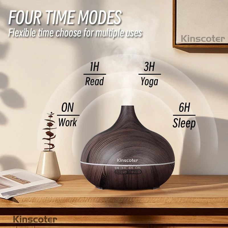 500ml Wood Grain Aroma Diffuser product photo 3