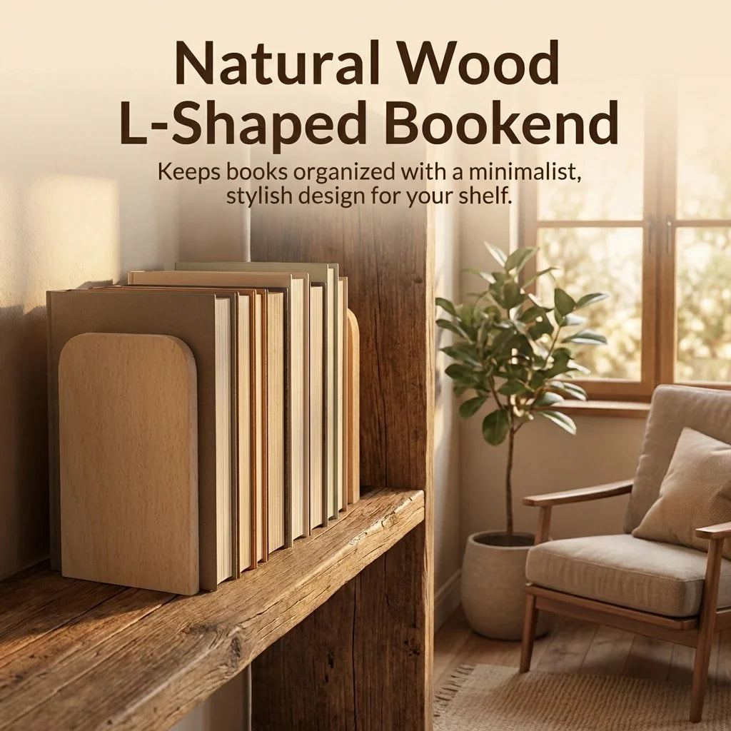 Black Walnut Solid Wood Bookends product photo 5