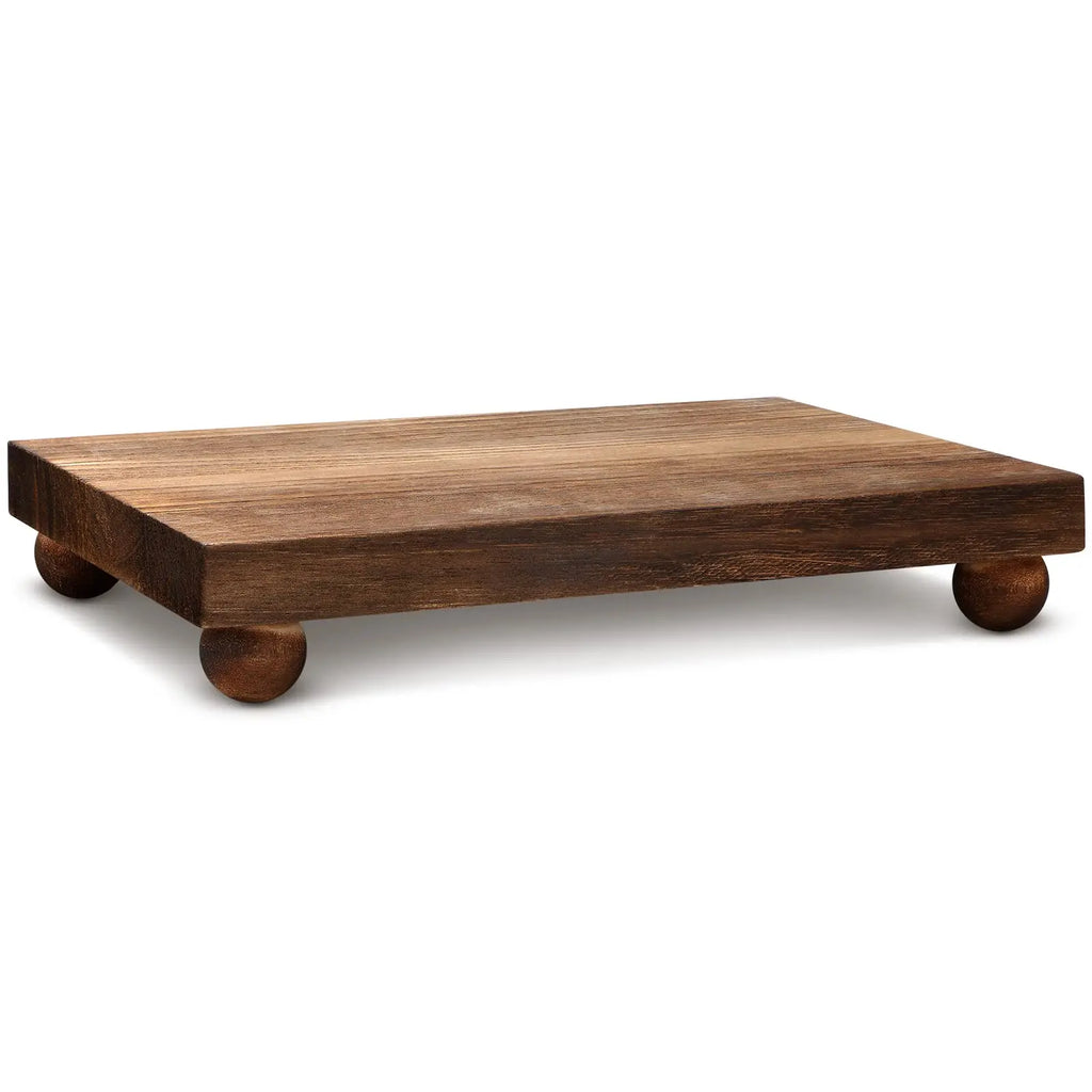 Wooden Pedestal Riser, Farmhouse Soap & Candle Stand