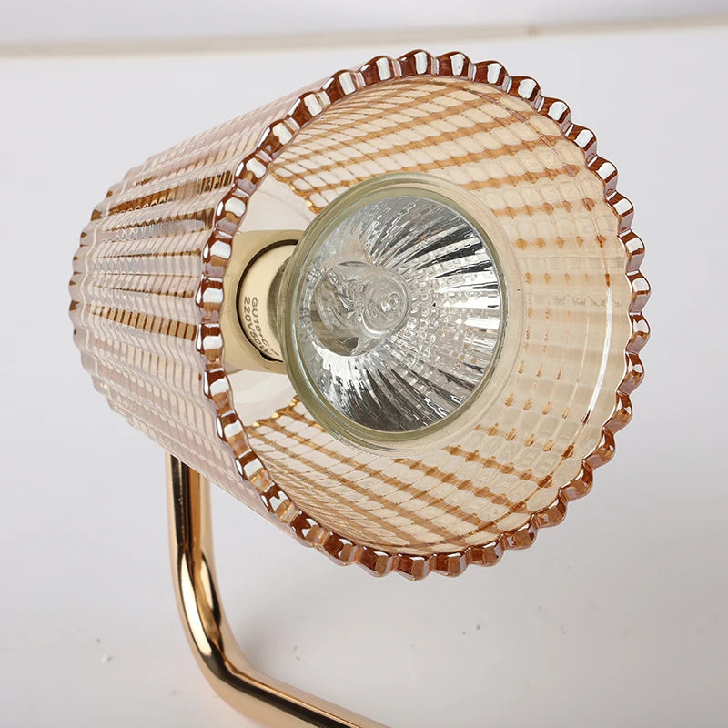 Candle Warmer Lamp with Timer, Dimmable Fluted Glass Wax Melt Lamp