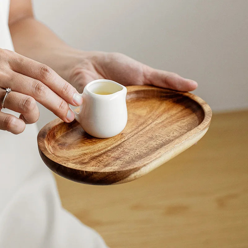 Walnut Wood Serving Plate Tray product photo 2