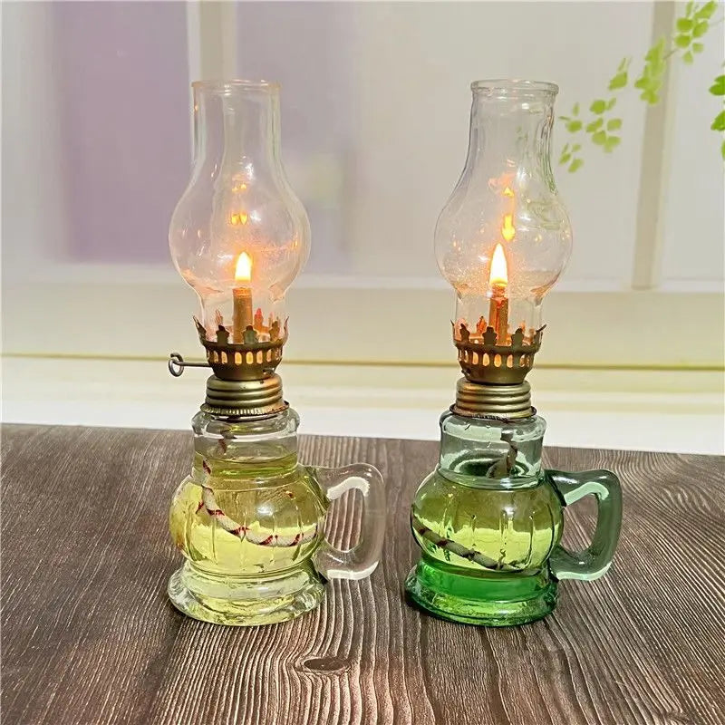 Vintage Glass Oil Lamp Lantern product photo 1