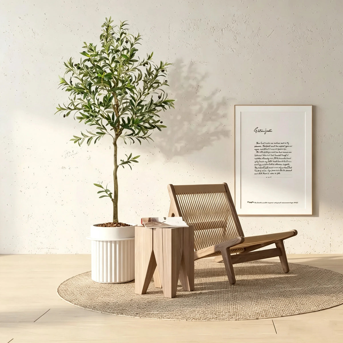 Faux Olive Tree, Artificial Potted Olive Tree
