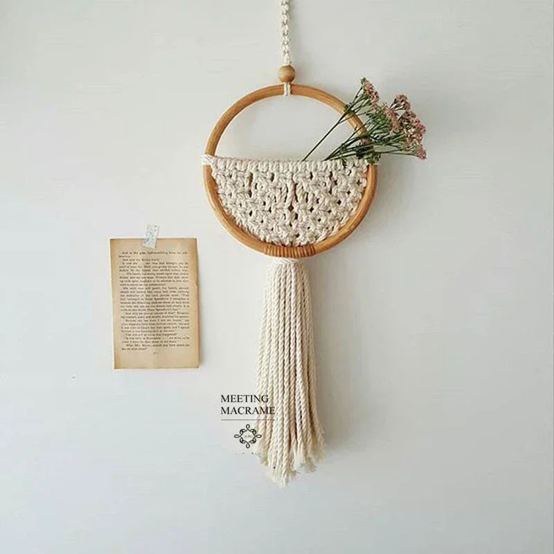 Round Nordic Macrame Wall Hanging product photo 2