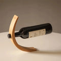 Balancing Wine Bottle Holder, Bamboo Tabletop Wine Rack