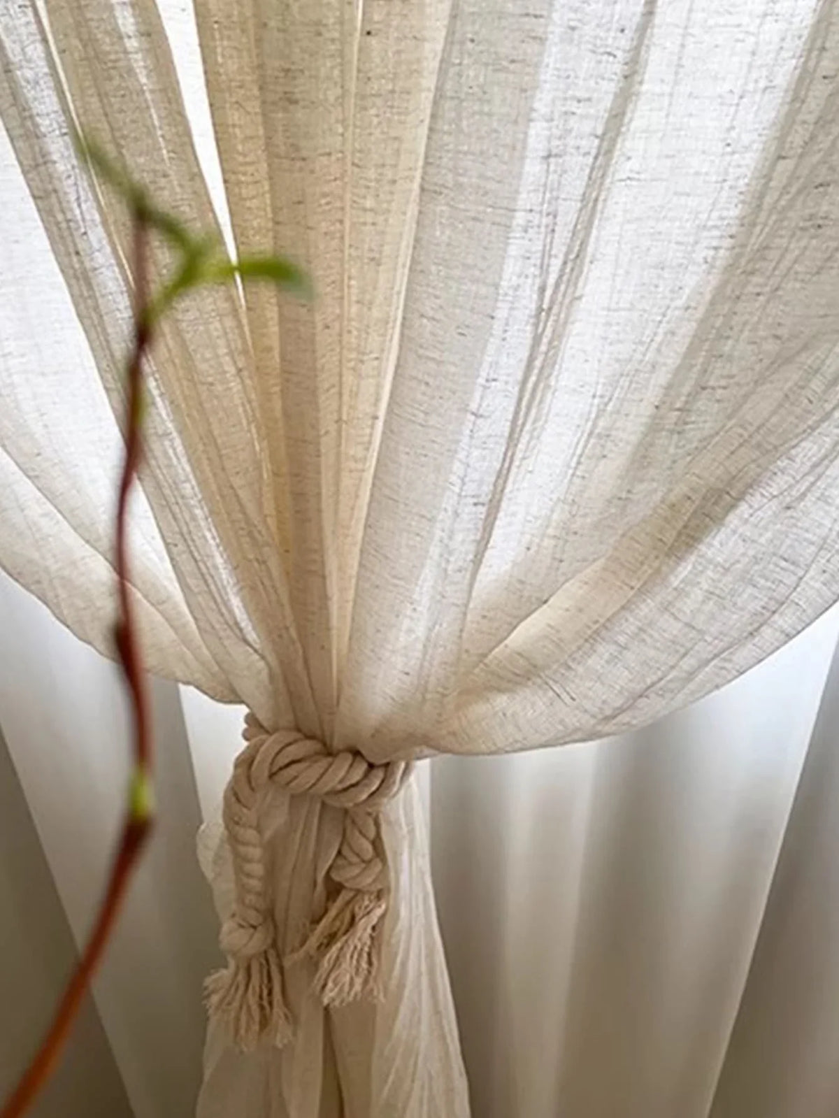 Wrinkled Linen Tab Top Curtain product photo 6